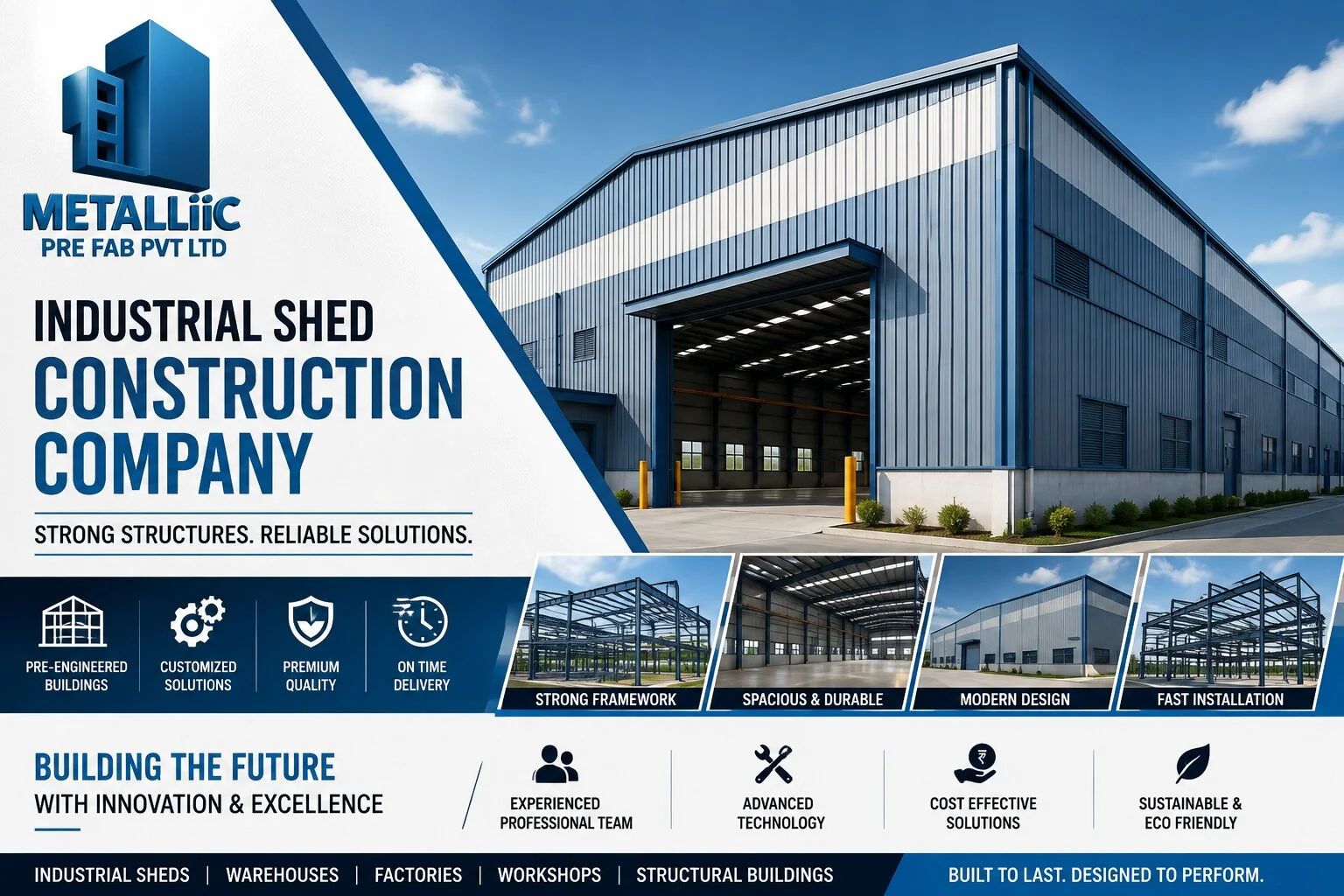 Industrial Shed Construction Company in India